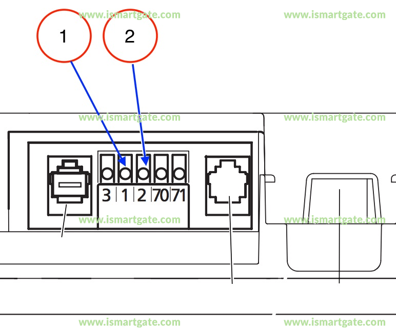 Wiring diagram for Marantec Comfort 211